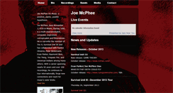 Desktop Screenshot of joemcphee.com