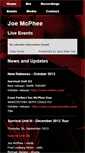 Mobile Screenshot of joemcphee.com