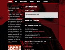 Tablet Screenshot of joemcphee.com